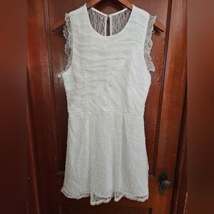 New BCBGeneration white lace dress